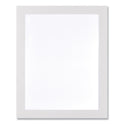 Deflecto Self Adhesive Sign Holders, 8.5 x 11 Insert, Clear with White Border, 2/Pack (68776W)