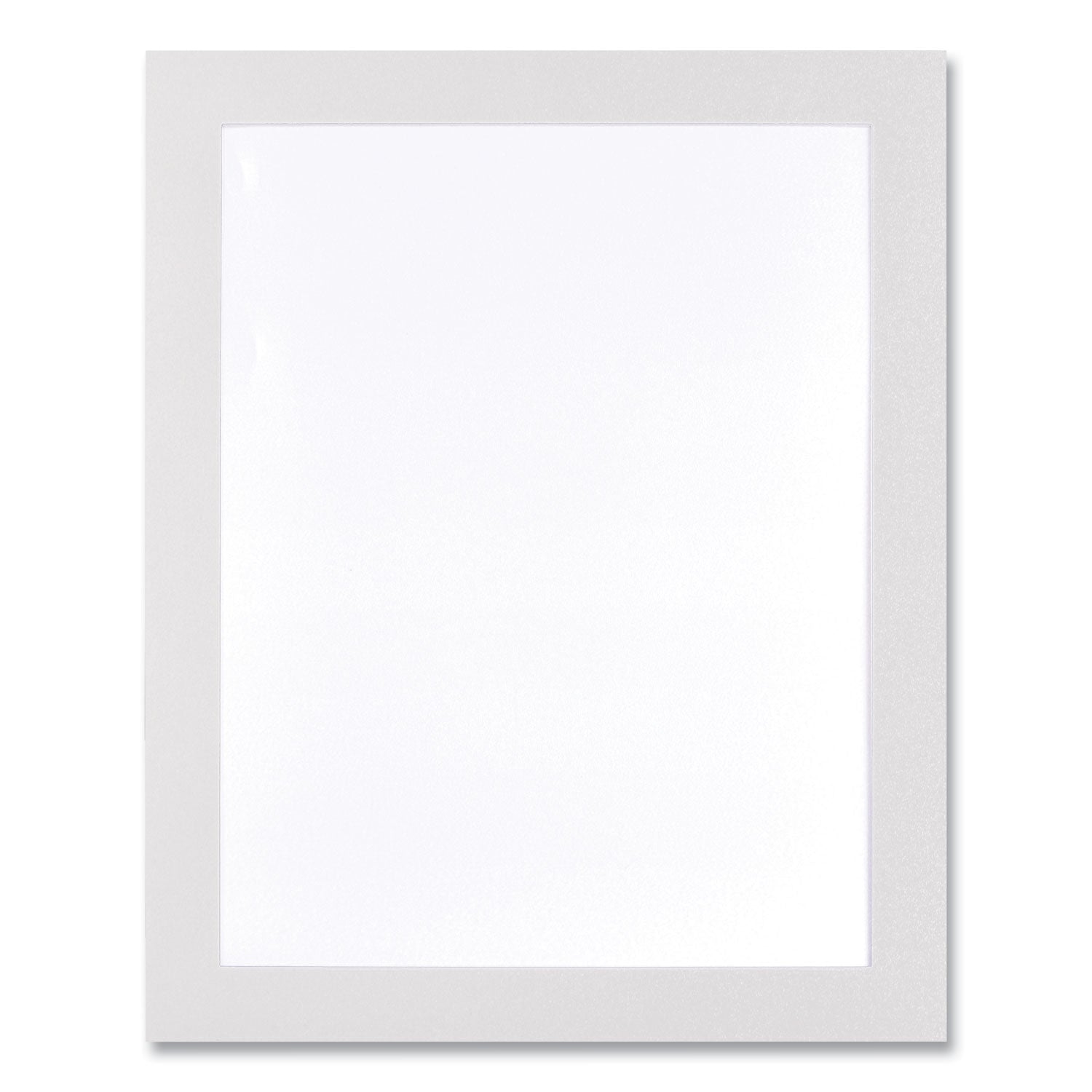 Deflecto Self Adhesive Sign Holders, 8.5 x 11 Insert, Clear with White Border, 2/Pack (68776W)