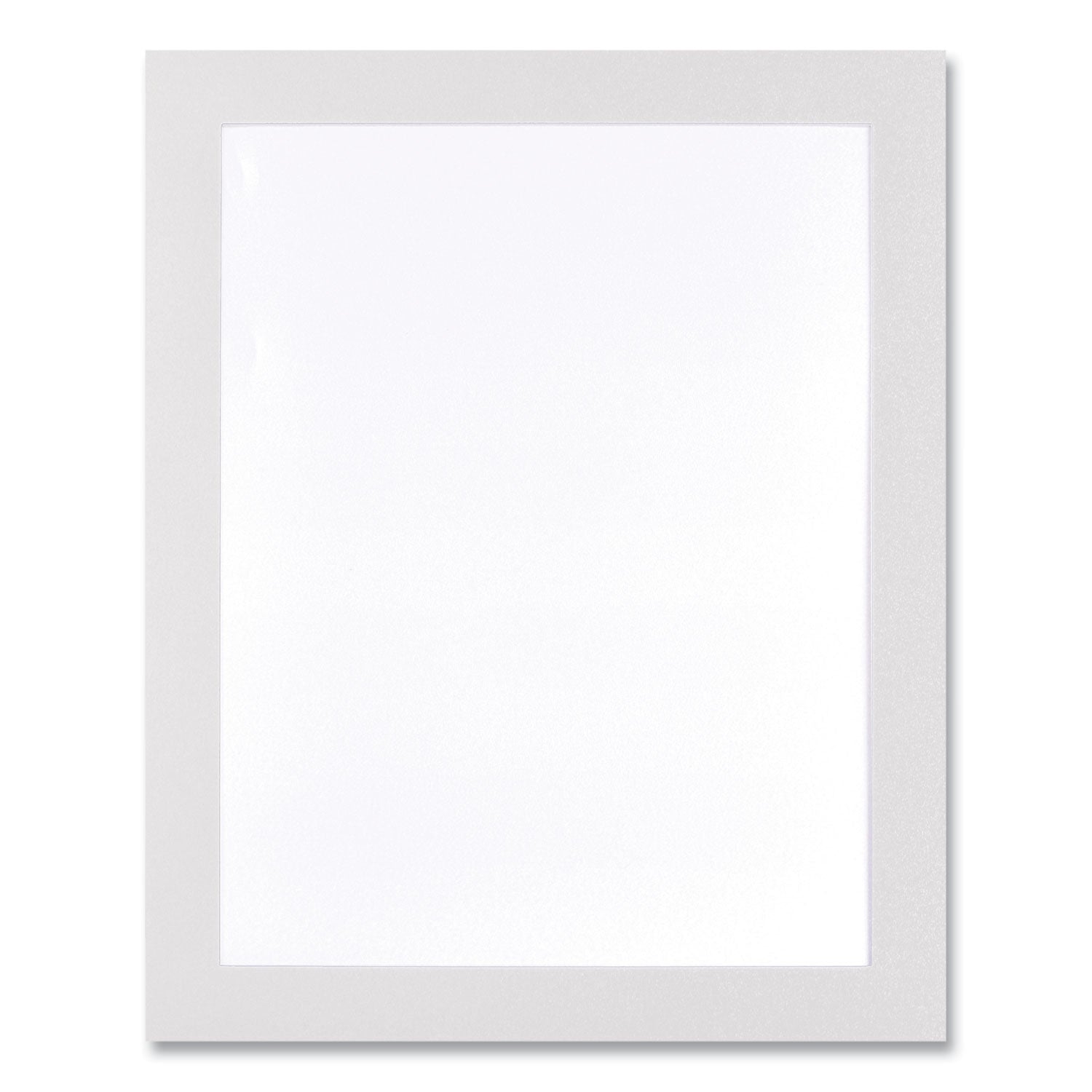 Deflecto Self Adhesive Sign Holders, 11 x 17, Clear with White Border, 2/Pack (68886W)