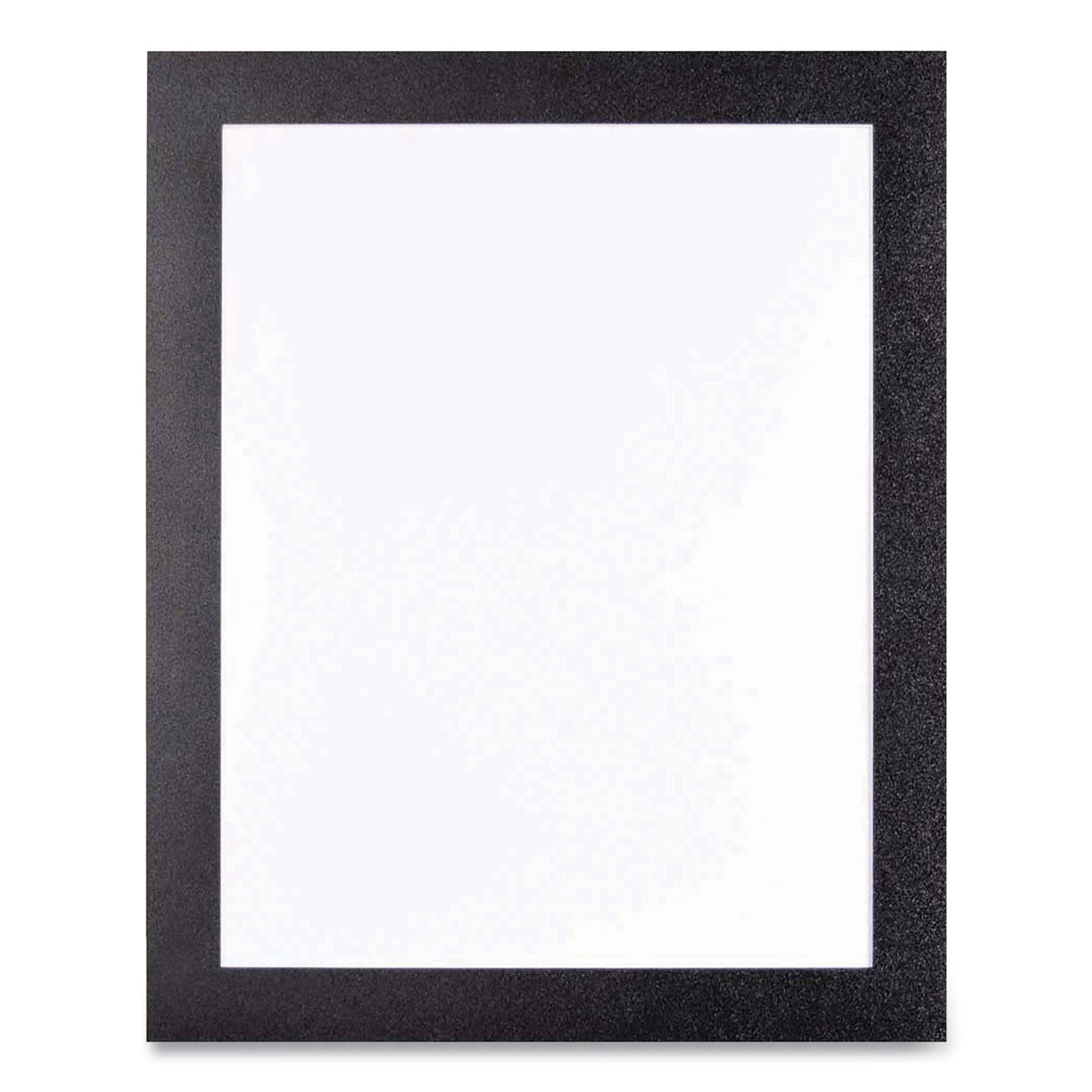 Deflecto Self Adhesive Sign Holders, 8.5 x 11 Insert, Clear with Black Border, 2/Pack (68776B)