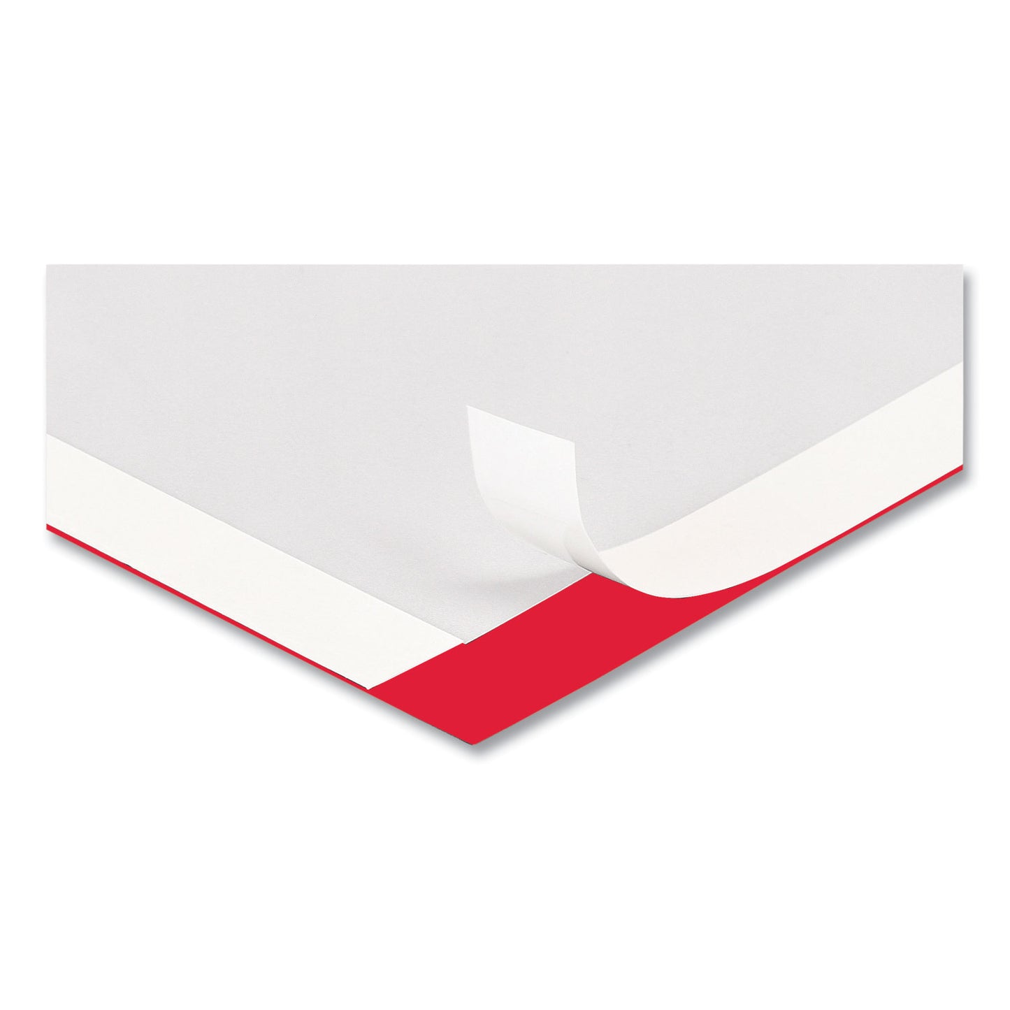 Deflecto Self Adhesive Sign Holders, 11 x 17 Insert, Clear with Red Border, 2/Pack (68886R)