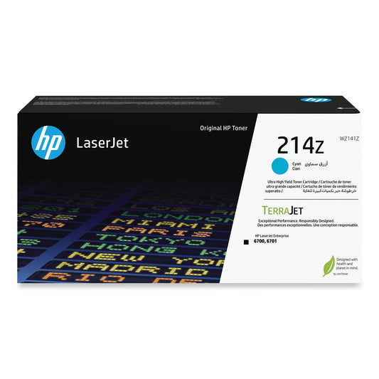 HP 214Z (W2141Z) Ultra High-Yield Cyan Original LaserJet Toner Cartridge