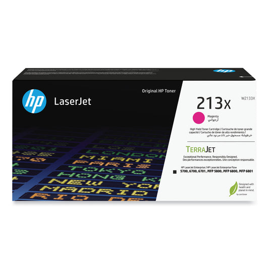 HP 213X (W2133X) High-Yield Magenta Original LaserJet Toner Cartridge