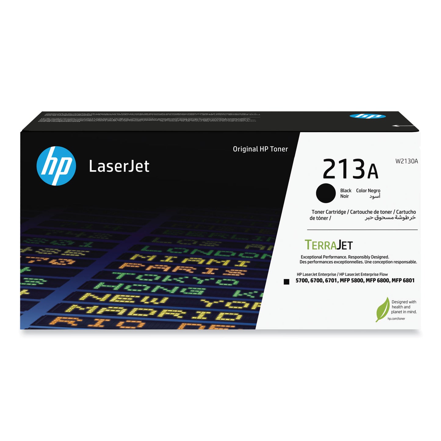 HP 213A, (W2130A) Black Original LaserJet Toner Cartridge