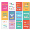 Carson-Dellosa Mini Posters, Growth Mindset Quotes, 8.5 x 11, 12/Set (106009)