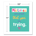 Carson-Dellosa Mini Posters, Growth Mindset Quotes, 8.5 x 11, 12/Set (106009)