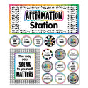 Carson-Dellosa Motivational Bulletin Board Sets, Affirmation Station, 13.8" x 16", Multicolor, 32/Set (110569)