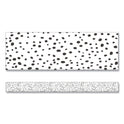 Carson-Dellosa Straight Borders, Dotted, 3" x 3 ft, Black/White, 12/Pack (108495)