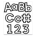 Carson-Dellosa EZ Letter Combo Packs, White with Black Trim, 4"h, 219 Characters (130100)