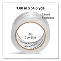 Universal Moving and Storage Packing Tape, 3" Core, 1.88" x 54.6 yd, Clear, 6/Pack (33102)