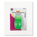 Charles Leonard One-Hole Pencil Sharpener/Eraser Combo, 1" x 0.75", Randomly Assorted Colors (80735)