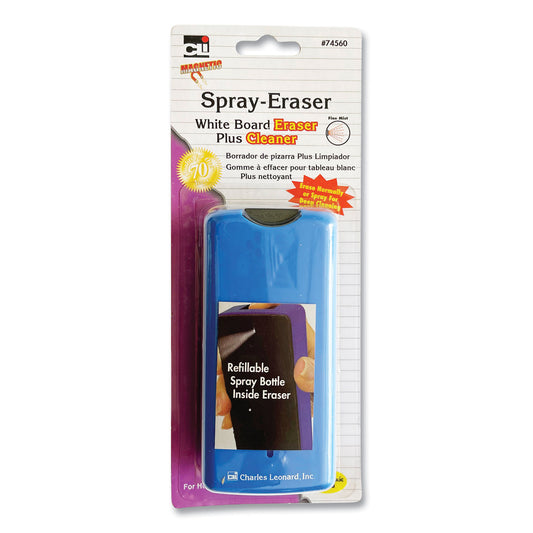 Charles Leonard Magnetic Whiteboard Spray Eraser, 2.25 x 1.5 x 6 (74560)