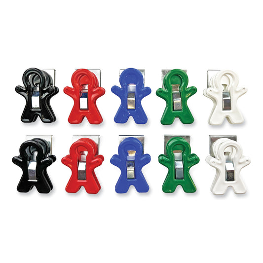 The Pencil Grip Magnet Man, Assorted Colors, 10/Pack (13210)