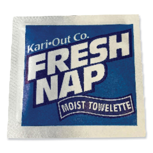 Kari-Out Fresh Nap Moist Towelettes, Individually Wrapped, 7 x 5, Citrus Scent, 1,000/Carton (6700305)