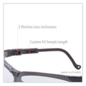 Uvex Genesis Safety Eyewear, Black Nylon Frame, Clear Polycarbonate Lens (S3200HS)