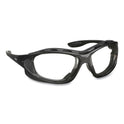 Uvex Seismic Sealed Eyewear, Black Polycarbonate Frame, Clear Polycarbonate Lens (S0600HS)