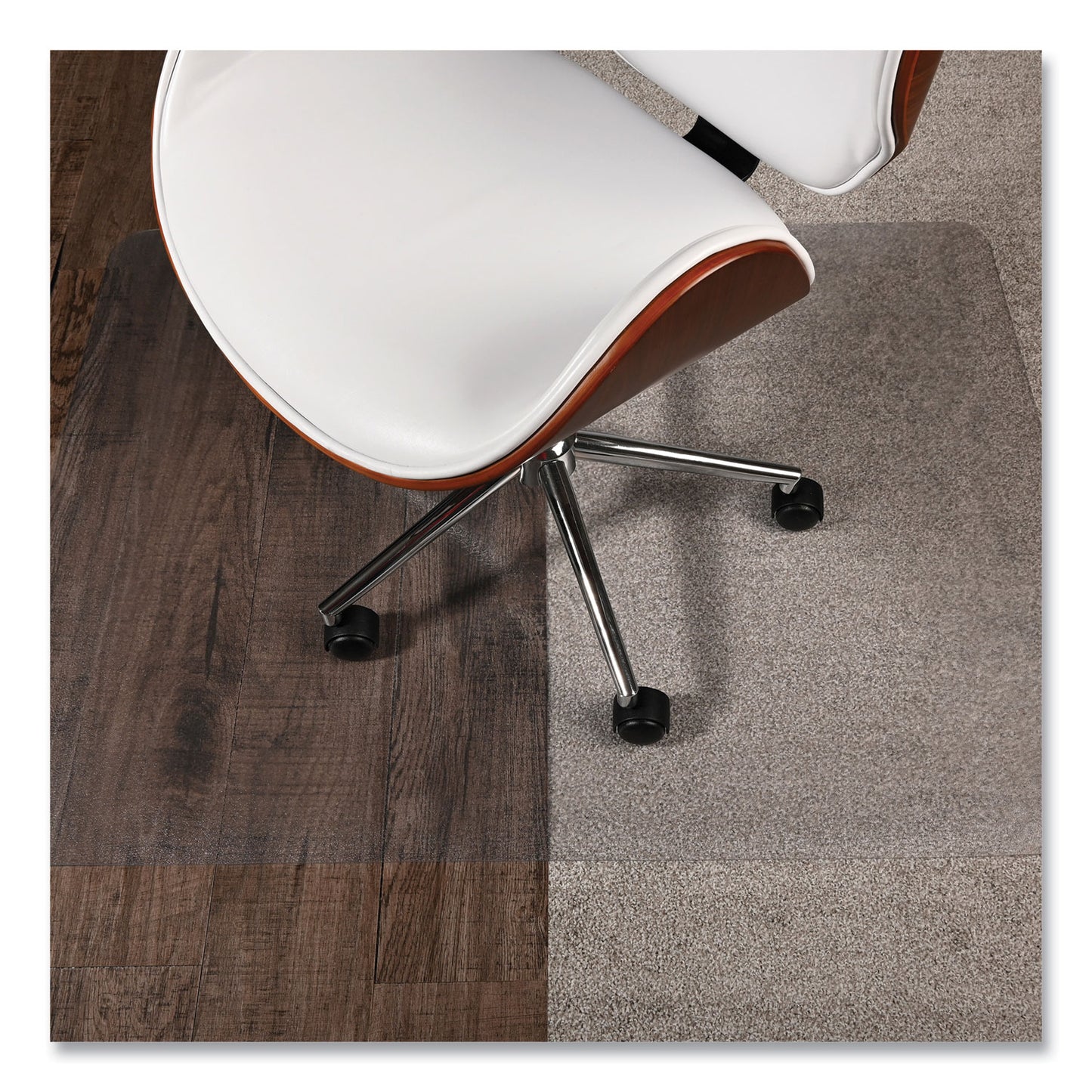 Deflecto SuperGrip Chair Mat, Rectangular, 48 x 36, Clear, Ships Rolled (CM23140SPR6C)