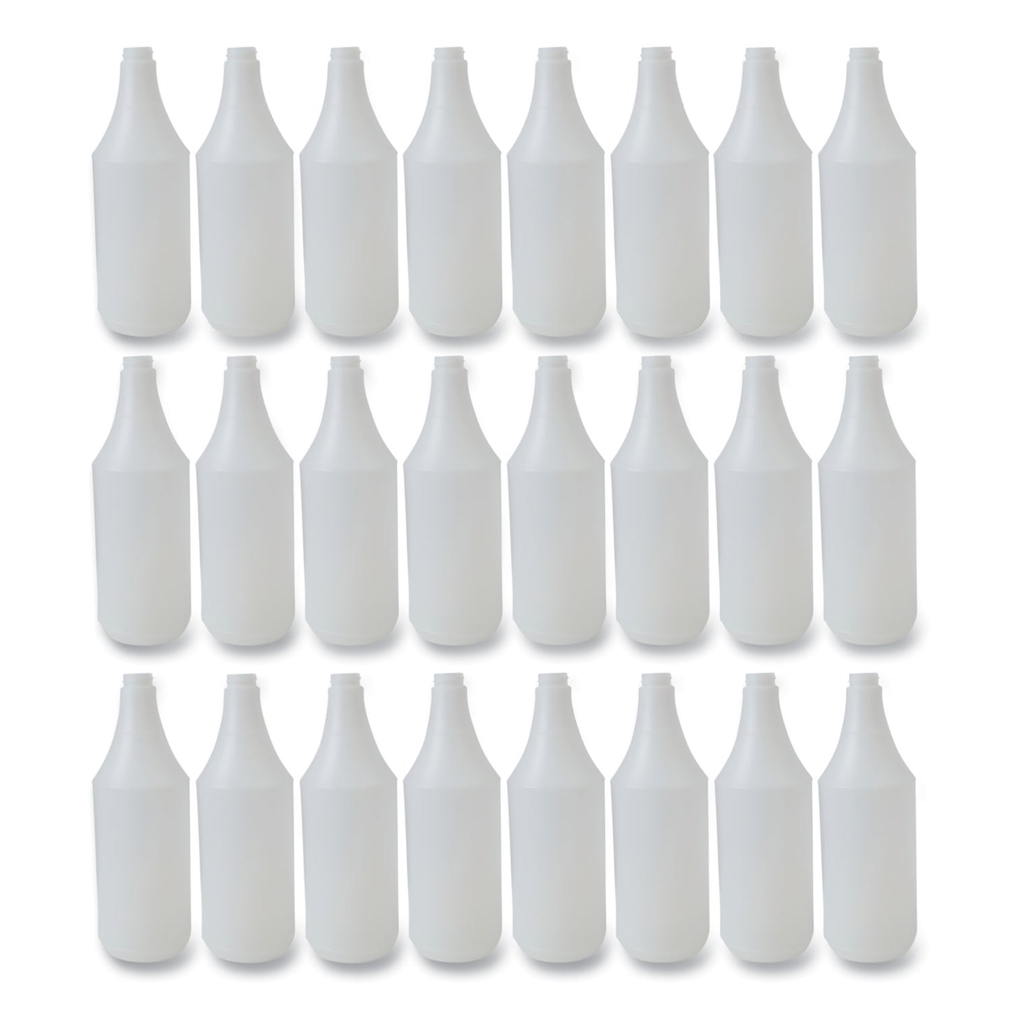 Boardwalk Embossed Spray Bottle, 32 oz, Clear, 24/Carton (00032)