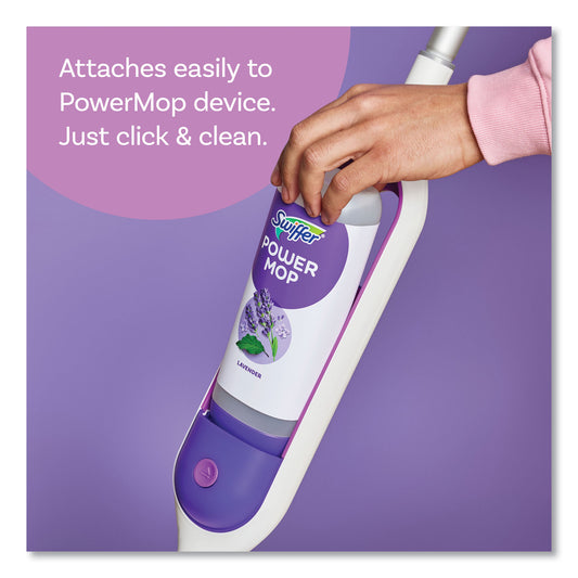 Swiffer PowerMop Refill Cleaning Solution, Lavender Scent, 25.3 oz Refill Bottle, 6/Carton (08421)