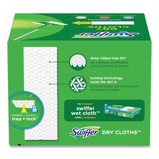 Swiffer Dry Refill Cloths. 8 x 10.4, White, 32 Box, 4 Boxes/Carton (83059)