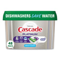 Cascade ActionPacs, Fresh Scent, 26.7 oz Tub, 48/Tub, 3 Tubs/Carton (27425)