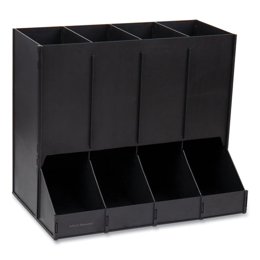 Anchor Collection 4-compartment Single Serve Pod Countertop Dispenser, 14.25 X 9 X 12.15, Black