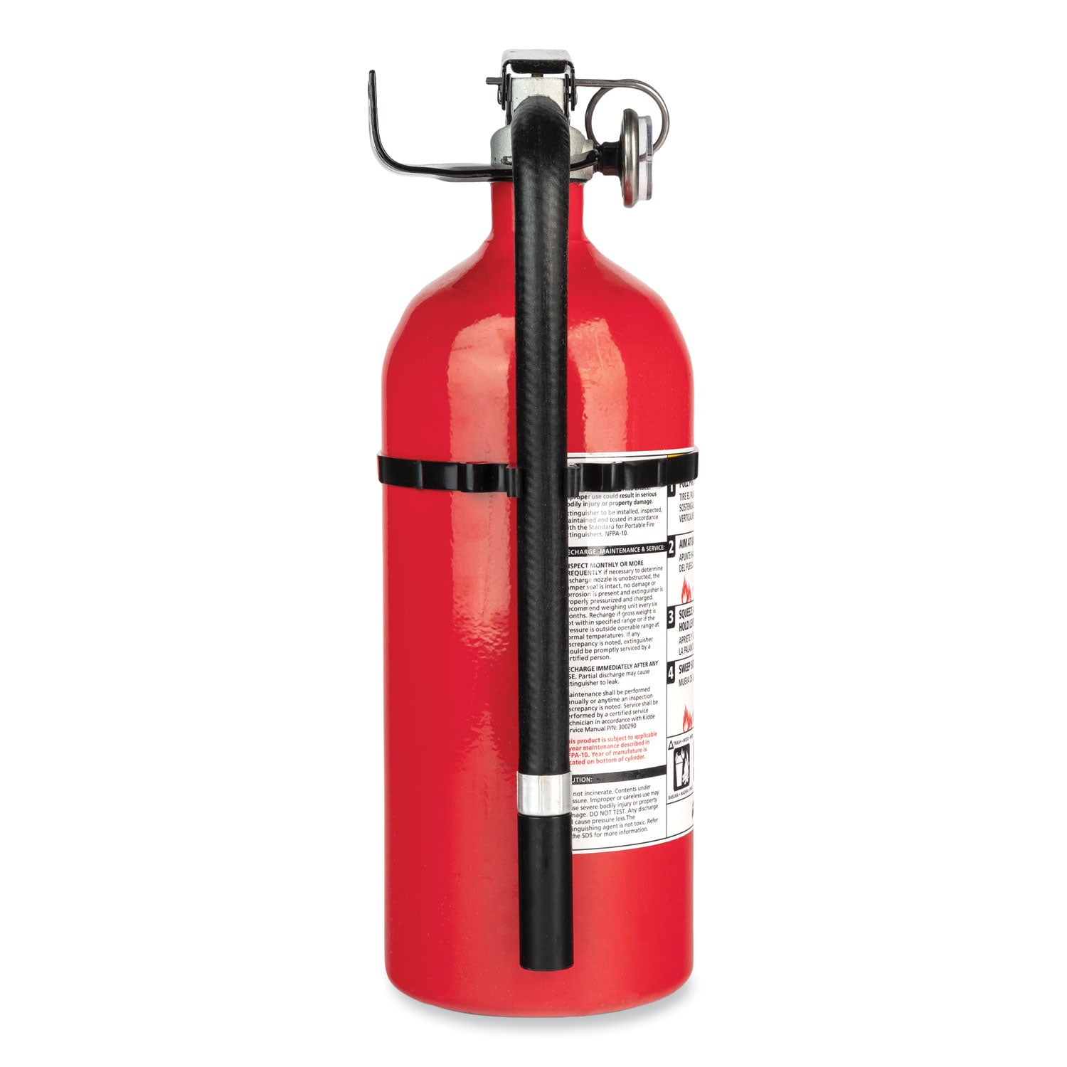 Kidde Pro 210 Fire Extinguisher, 2-A, 10-B:C, 4 lb (21005779)