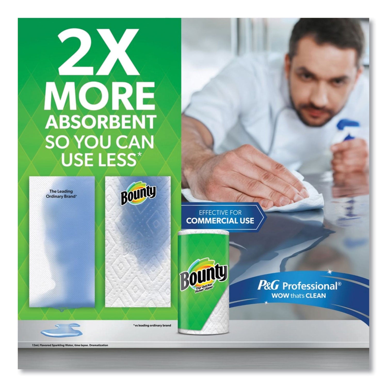 Bounty Select-a-Size Kitchen Roll Paper Towels, 2-Ply, White, 6 x 11, 135 Sheets/Roll, 8 Triple Rolls/Carton (05661)