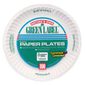 AJM White Paper Plates, 6" dia, 100/Pack, 10 Packs/Carton (PP6GREWH)