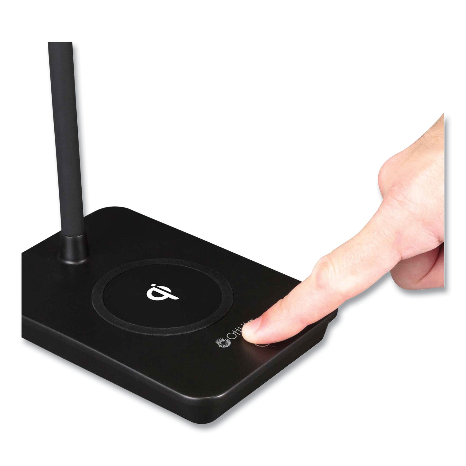 OttLite Wellness Series Infuse LED Desk Lamp with Wireless and USB Charging, 15.5" High, Black (CSA26KUQSHPR)