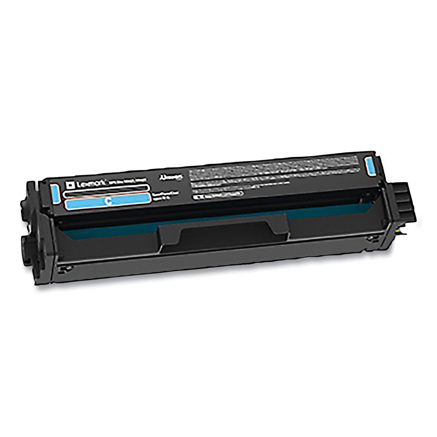 Lexmark 20N10C0 Return Program Toner, 1,500 Page-Yield, Cyan