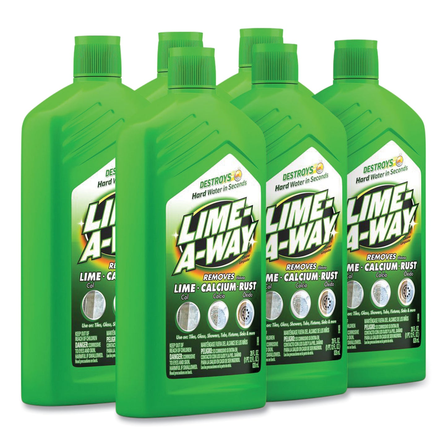 LIME-A-WAY Lime, Calcium and Rust Remover, 28 oz Bottle (87000)