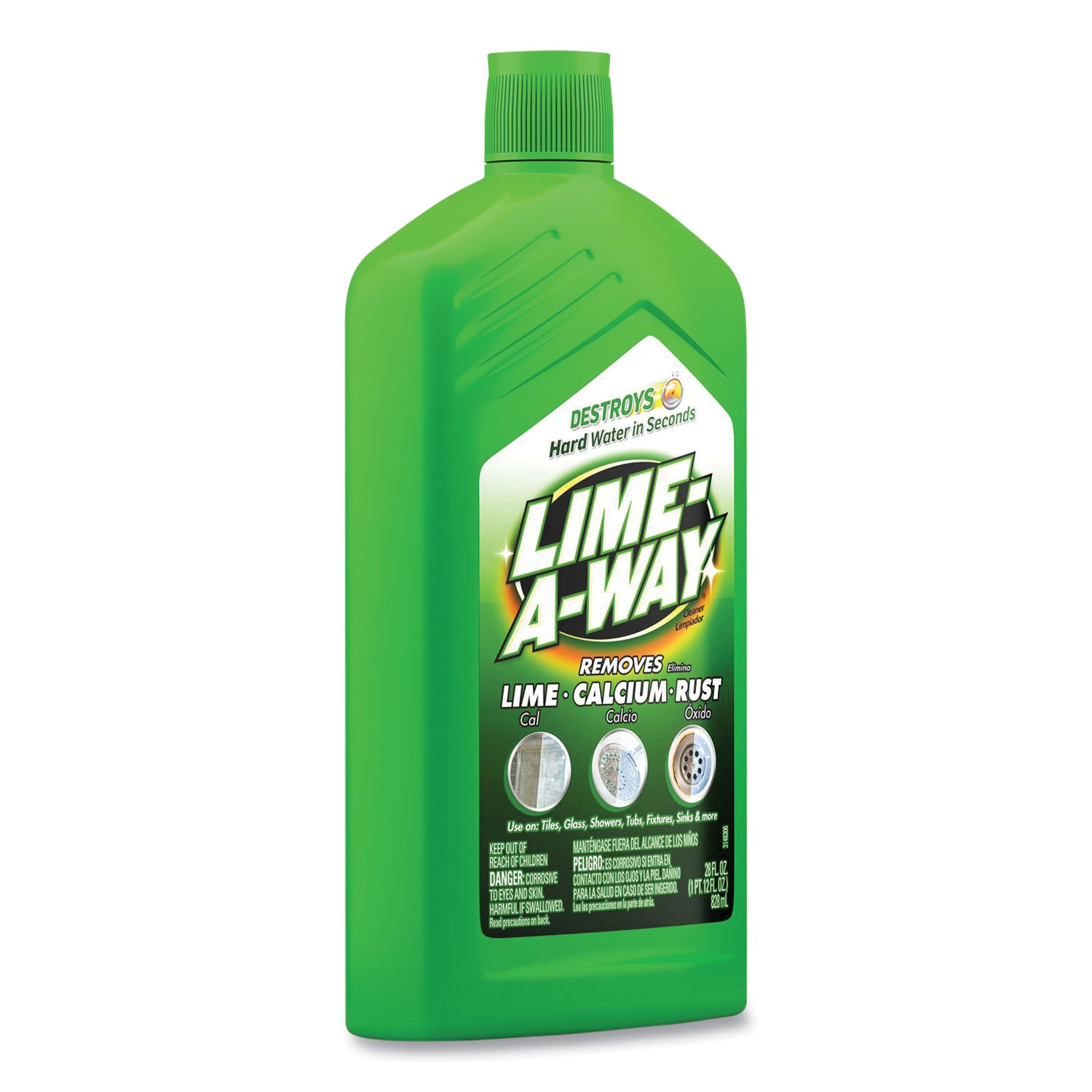 LIME-A-WAY Lime, Calcium and Rust Remover, 28 oz Bottle, 6/Carton (87000CT)