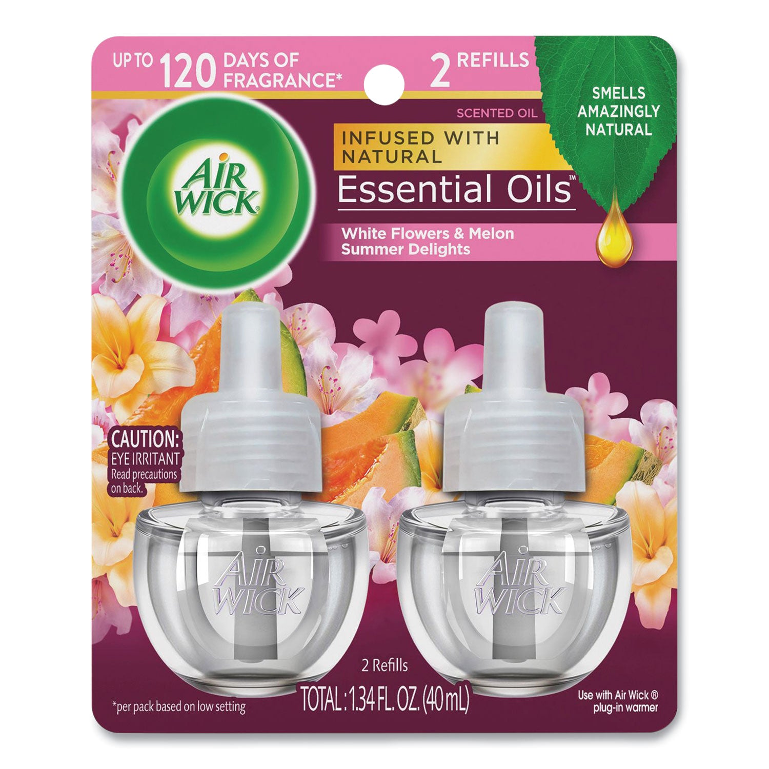 Air Wick Scented Oil Refills, Summer Delights, 0.67 oz, 2/Pack (91112PK)