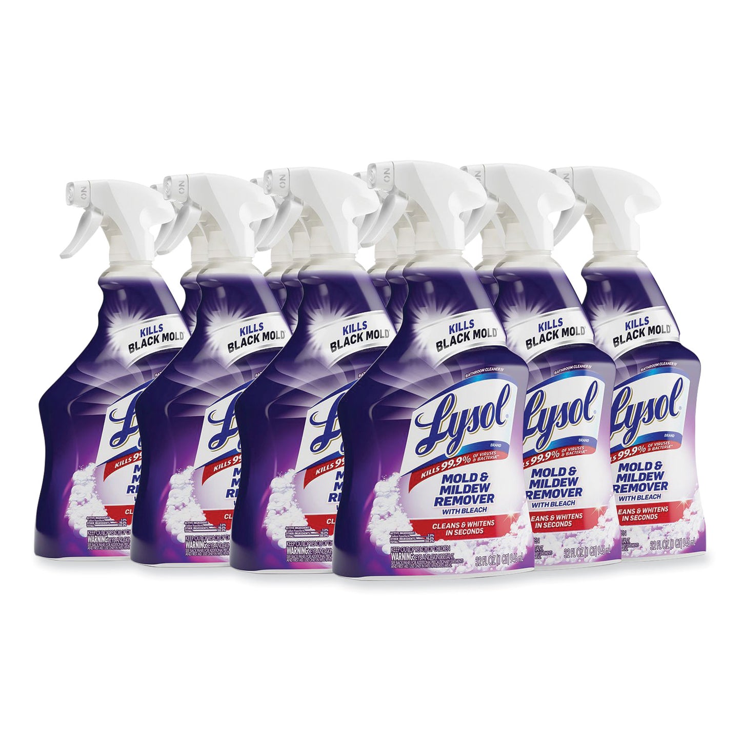 LYSOL Brand Mold and Mildew Remover with Bleach, Ready to Use, 32 oz Spray Bottle (78915EA)