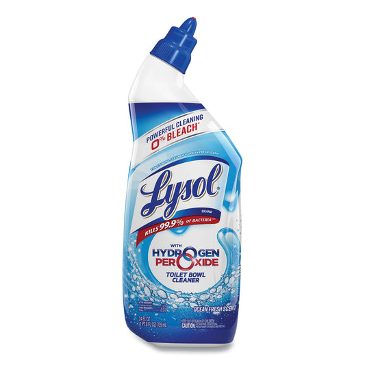 LYSOL Brand Toilet Bowl Cleaner with Hydrogen Peroxide, Ocean Fresh Scent, 24 oz (98011EA)