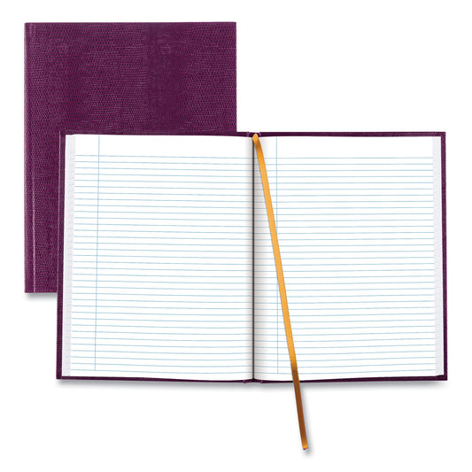 Blueline Executive Notebook with Ribbon Bookmark,1 Subject, Medium/College Rule, Grape Cover, (75) 10.75 x 8.5 Sheets (A1095)