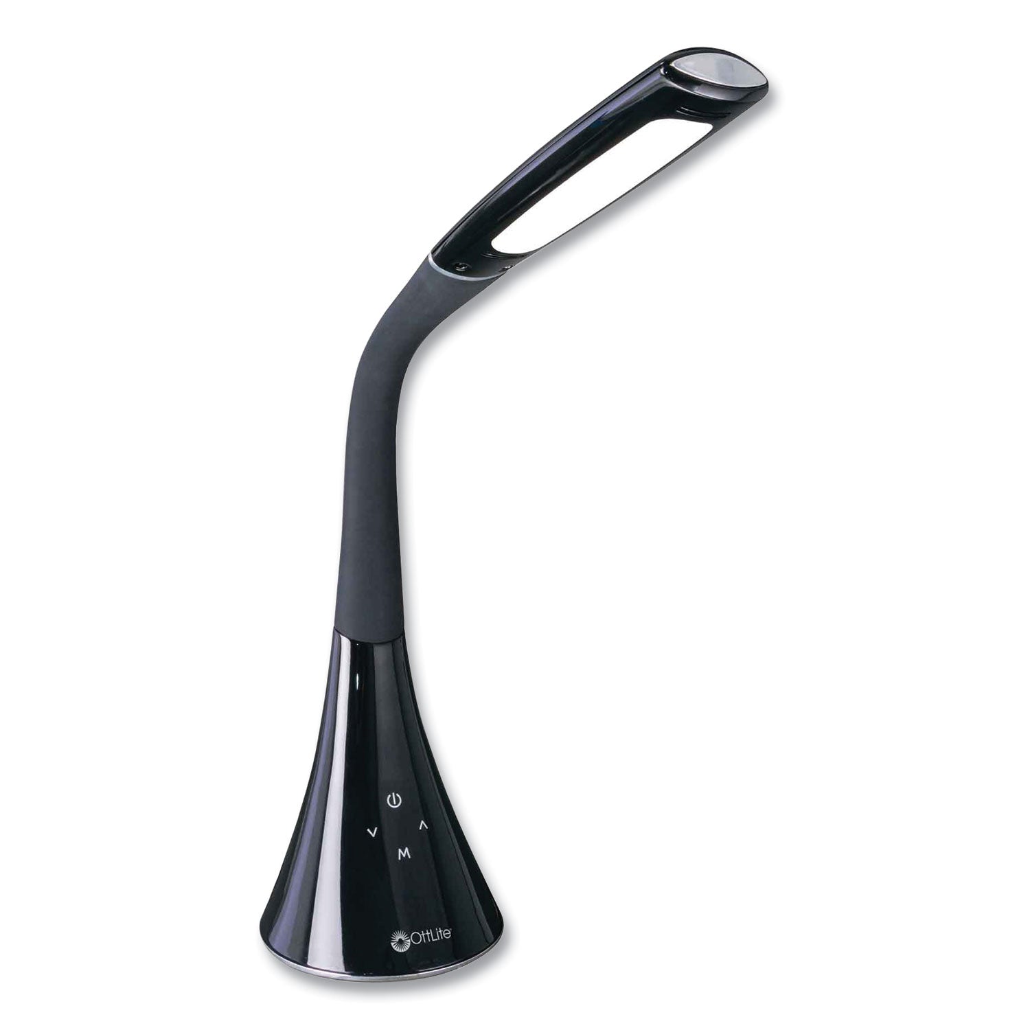 OttLite Wellness Series Swerve LED Desk Lamp, 23.25" High, Black (CSN34KCCSHPR)