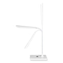 OttLite Wellness Series Power Up LED Desk Lamp, 13" to 21" High, White (CS030QISHPR)
