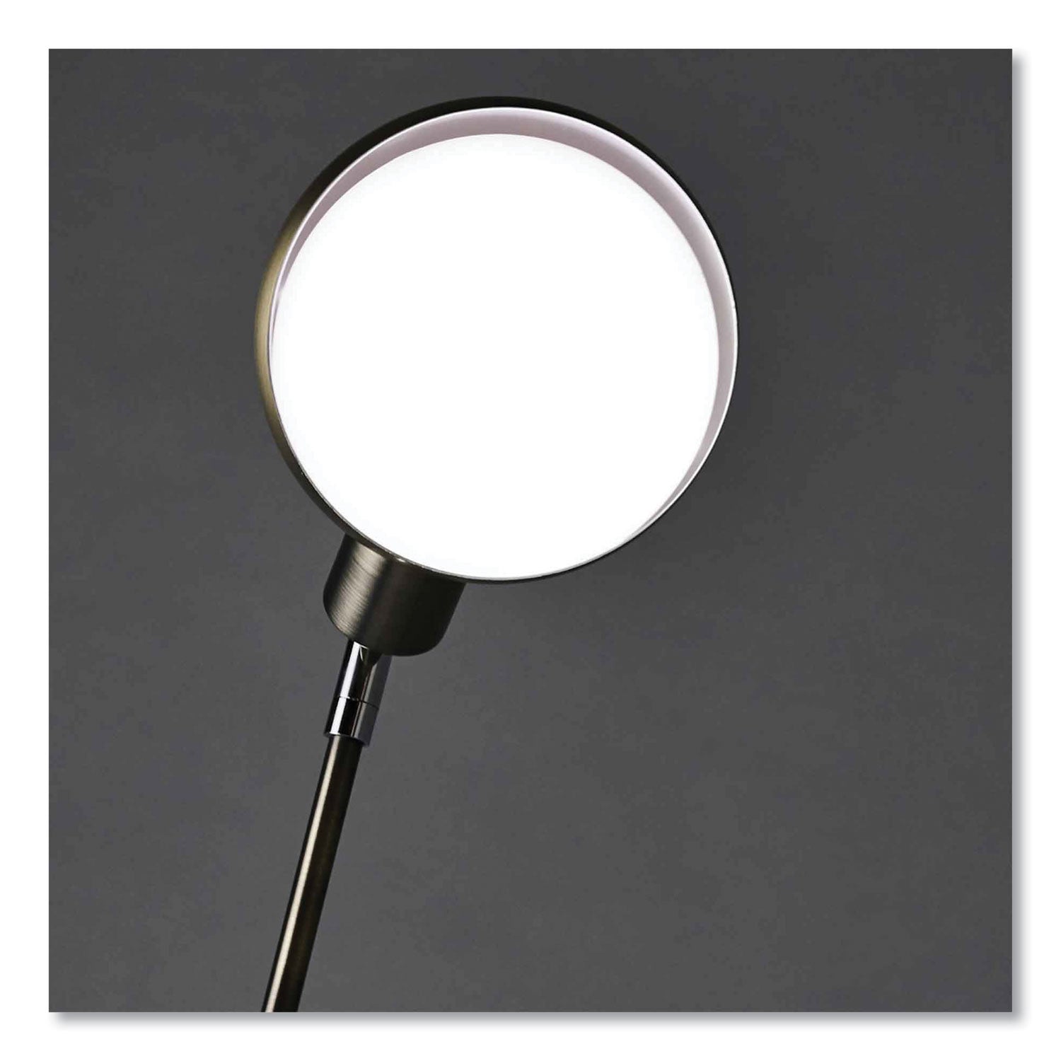 OttLite Wellness Series Refine LED Desk Lamp, 27" High, Antiqued Brass (F1D83BR9SHPR)