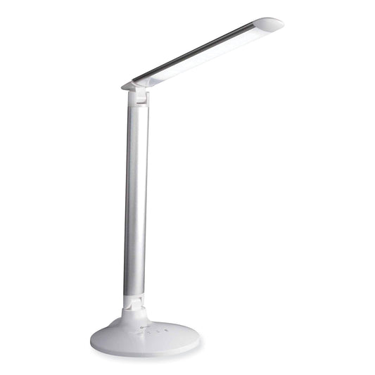 OttLite Wellness Series Command LED Desk Lamp with Voice Assistant, 17.75" to 29" High, Silver (CS59029SHPR)