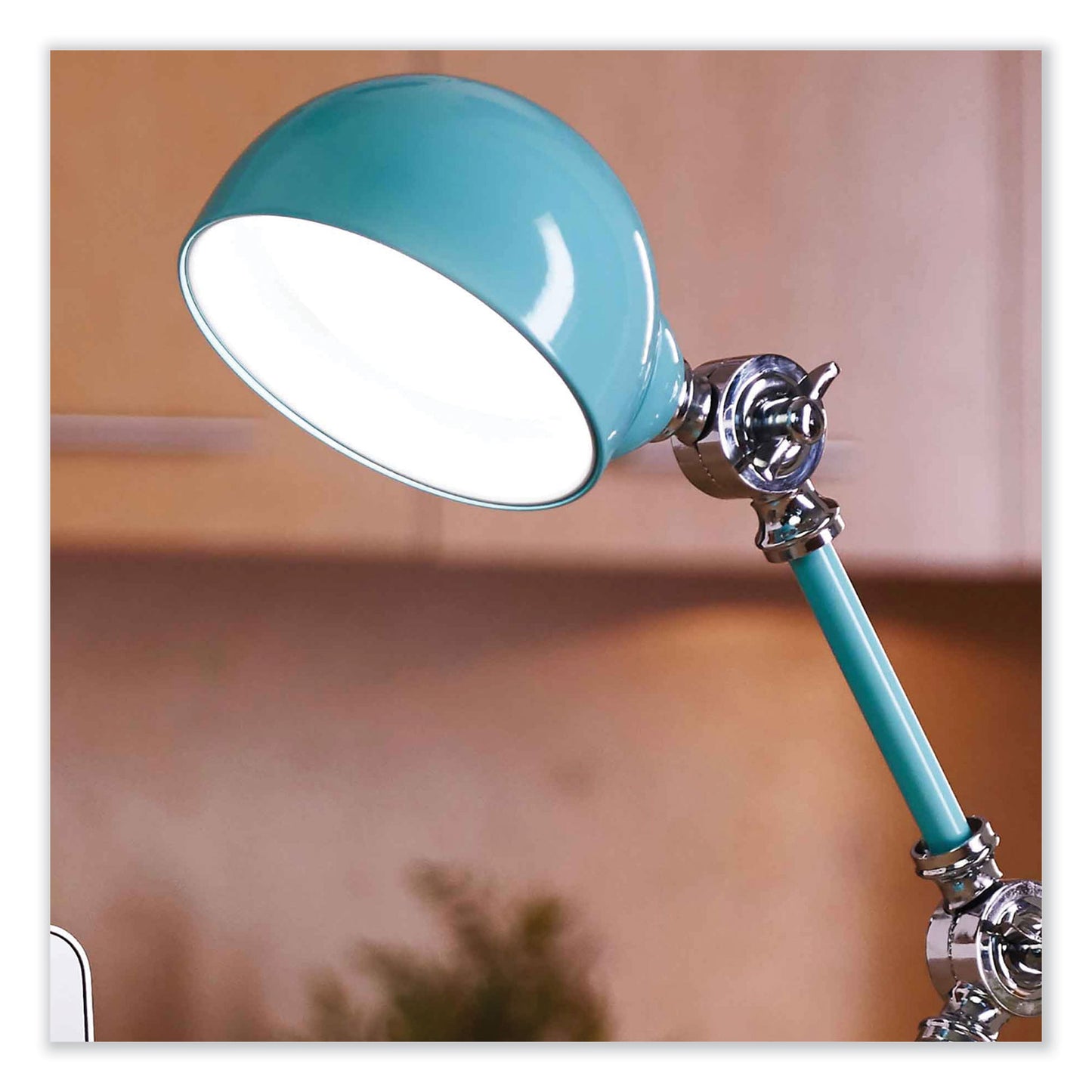 OttLite Wellness Series Revive LED Desk Lamp, 15.5" High, Turquoise (F1485TU9SHPR)