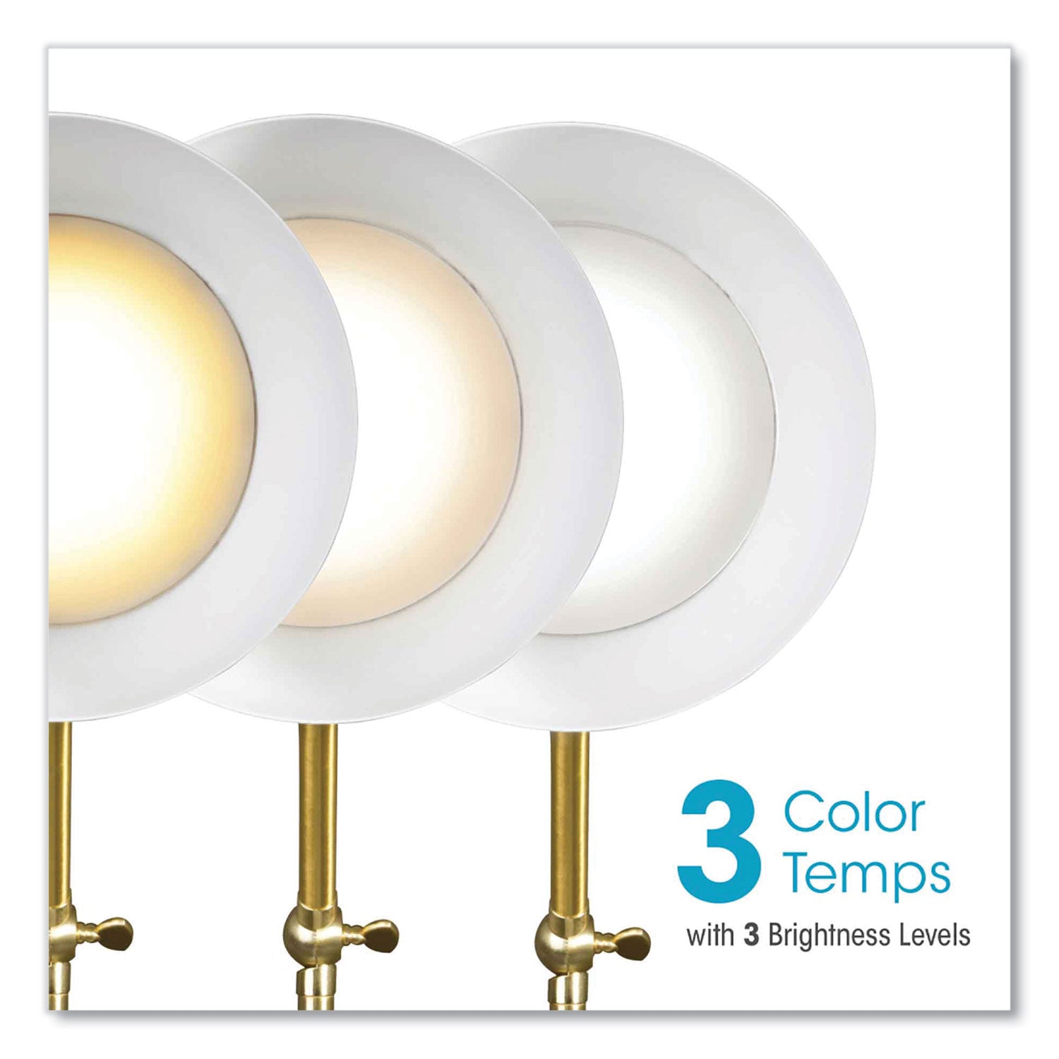 OttLite Wellness Series Adapt LED Desk Lamp, 7" to 22" High, Black (CS01B19SHPR)