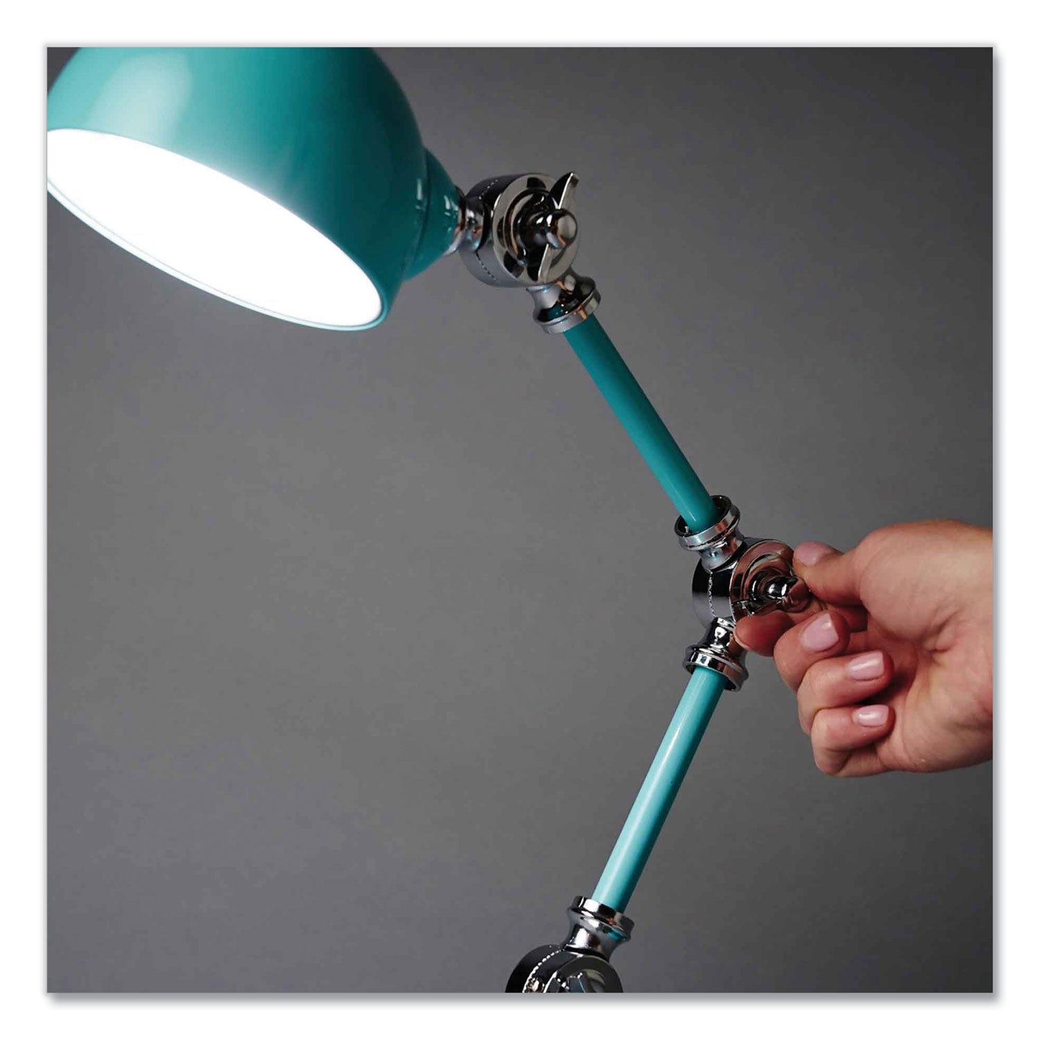 OttLite Wellness Series Revive LED Desk Lamp, 15.5" High, Turquoise (F1485TU9SHPR)