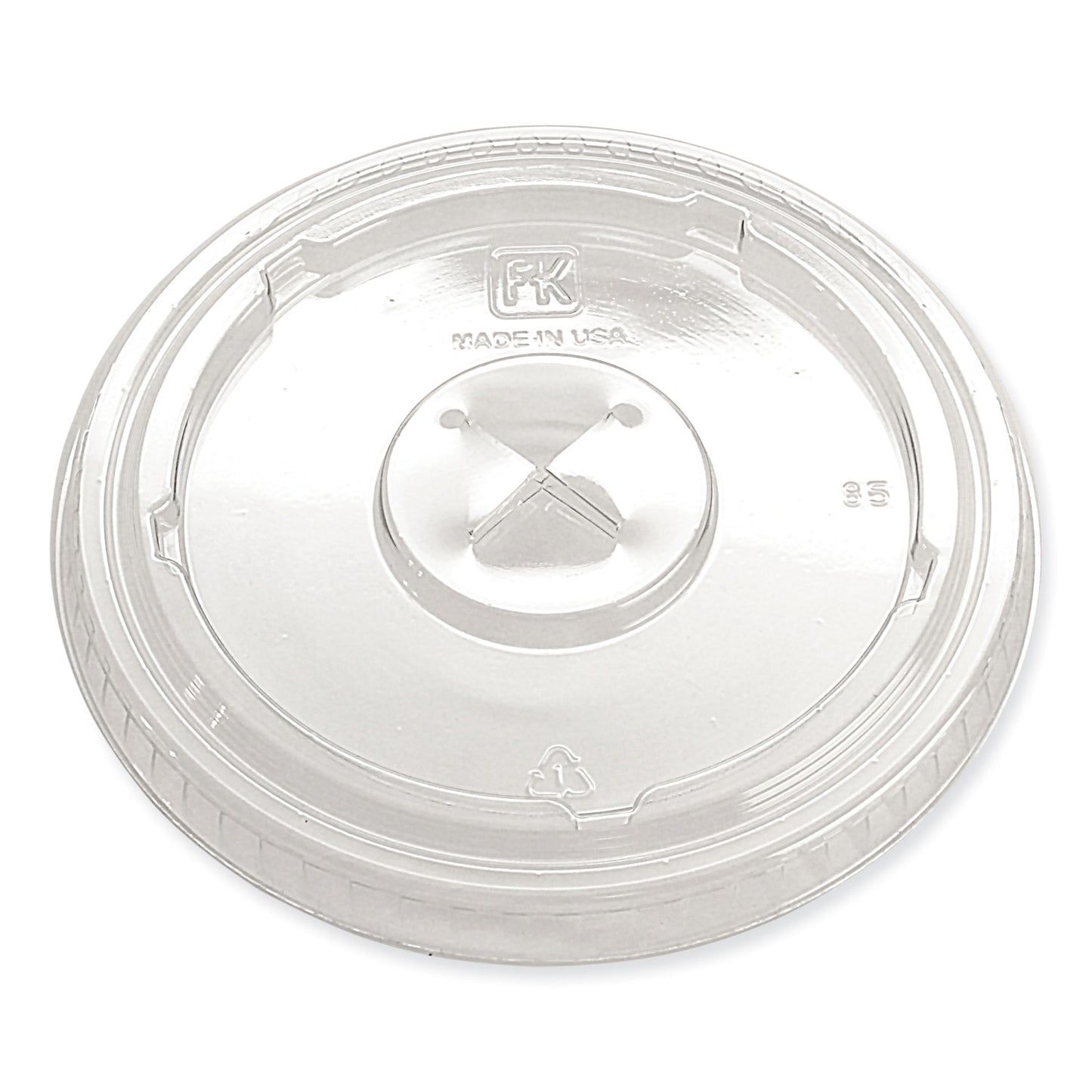 Fabri-Kal Greenware Cold Drink Lids, X-Slot, Fits 12 oz to 20 oz Cup, 1,000/Carton (LKC1220FX)