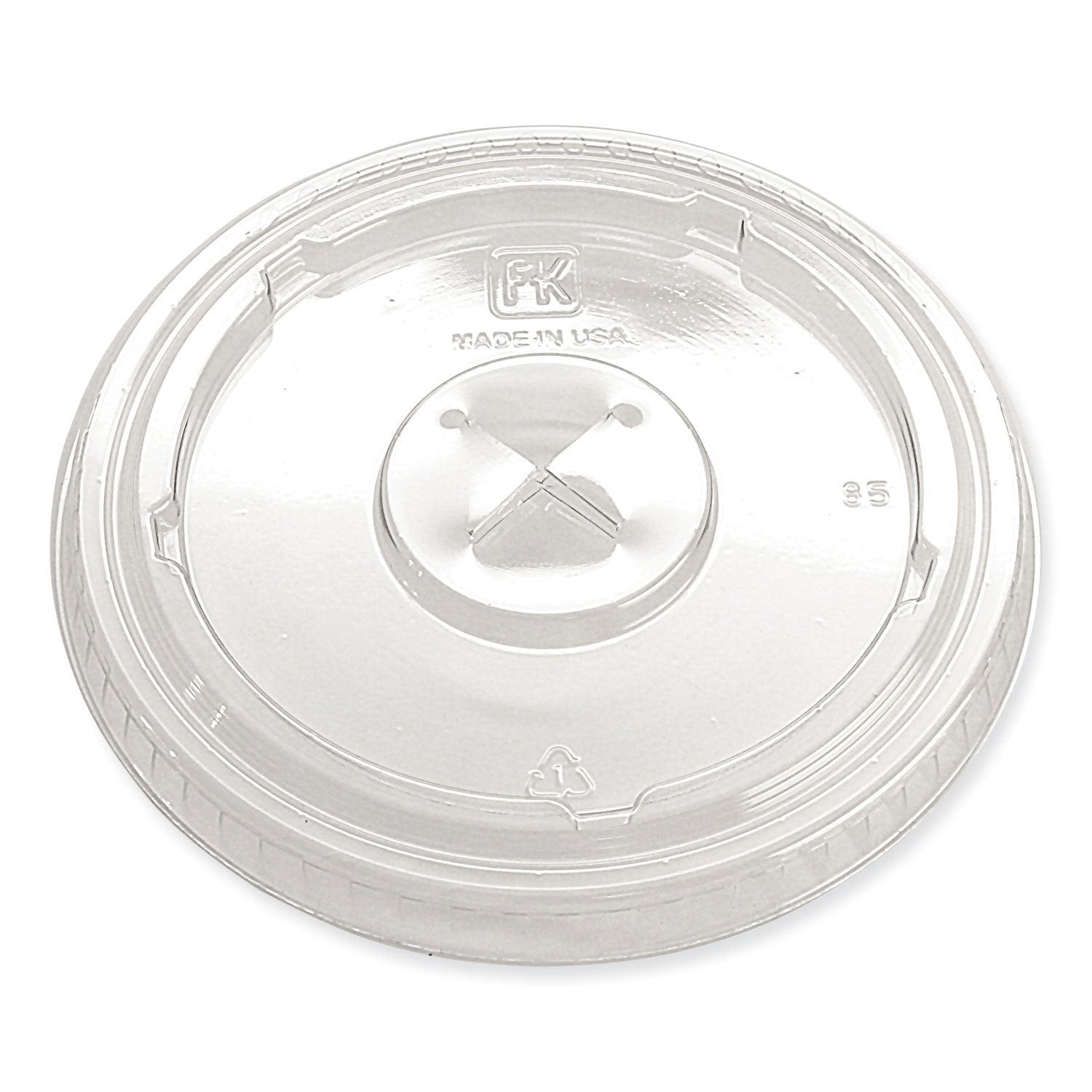 Fabri-Kal Greenware Cold Drink Lids, X-Slot, Fits 12 oz to 20 oz Cup, 1,000/Carton (LKC1220FX)