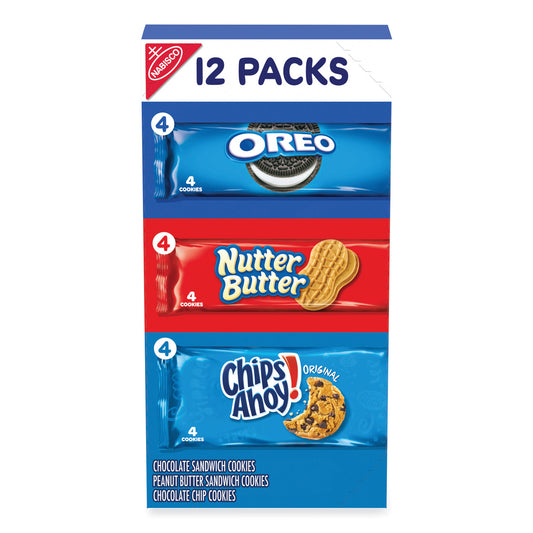 Nabisco Variety Pack Cookies, Assorted, 20 oz Box, 12 Packs/Box (74869)