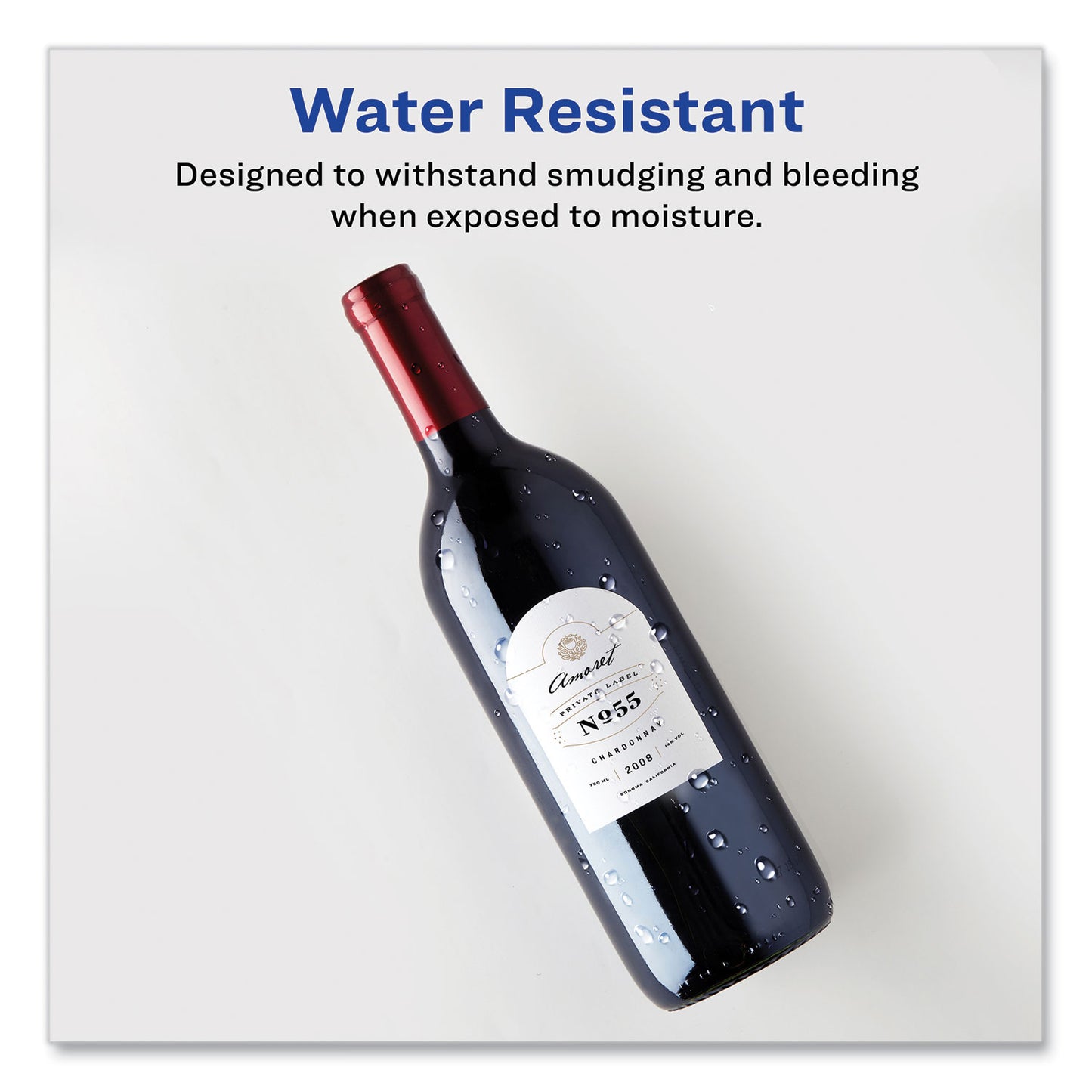 Avery Textured Arched Print-to-the-Edge Labels, Laser Printers, 3 x 2.25, White, 9/Sheet, 10 Sheets/Pack (22809)