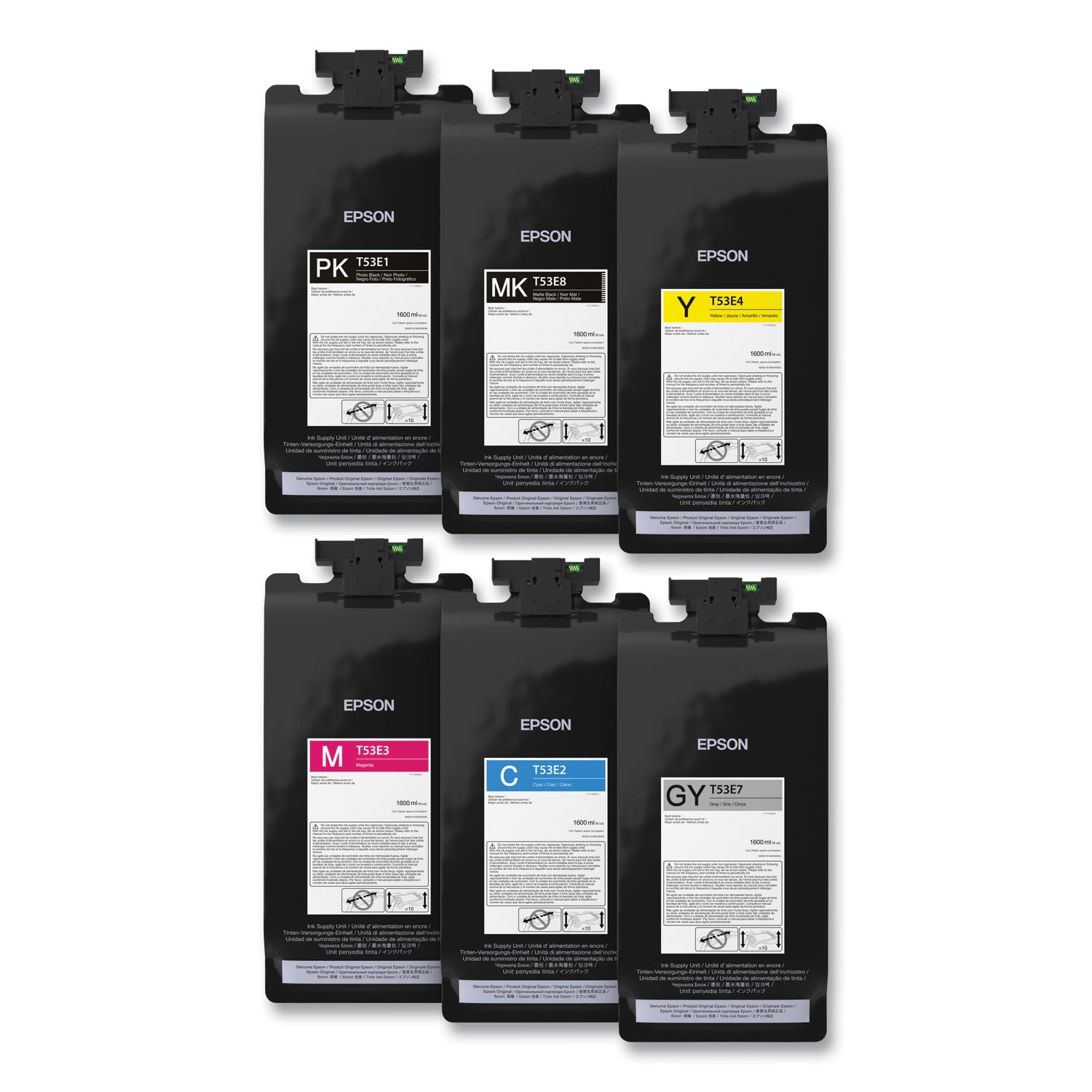 Epson T53E820 (T53E) UltraChrome Ink, Matte Black