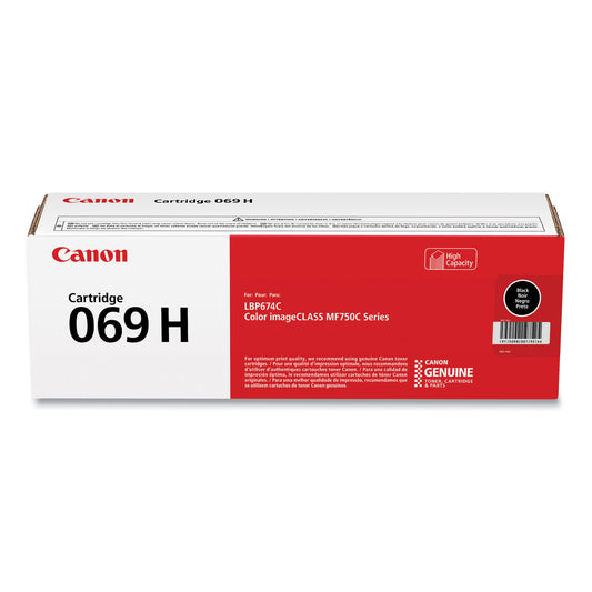 Canon 5098C001 (069 H) High-Yield Toner, 7,600 Page-Yield, Black